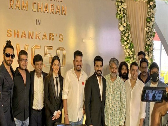 Ram Charan Shankar movie grand opening photos